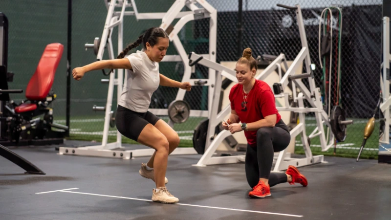 image of a sports medicine therapist with an athlete