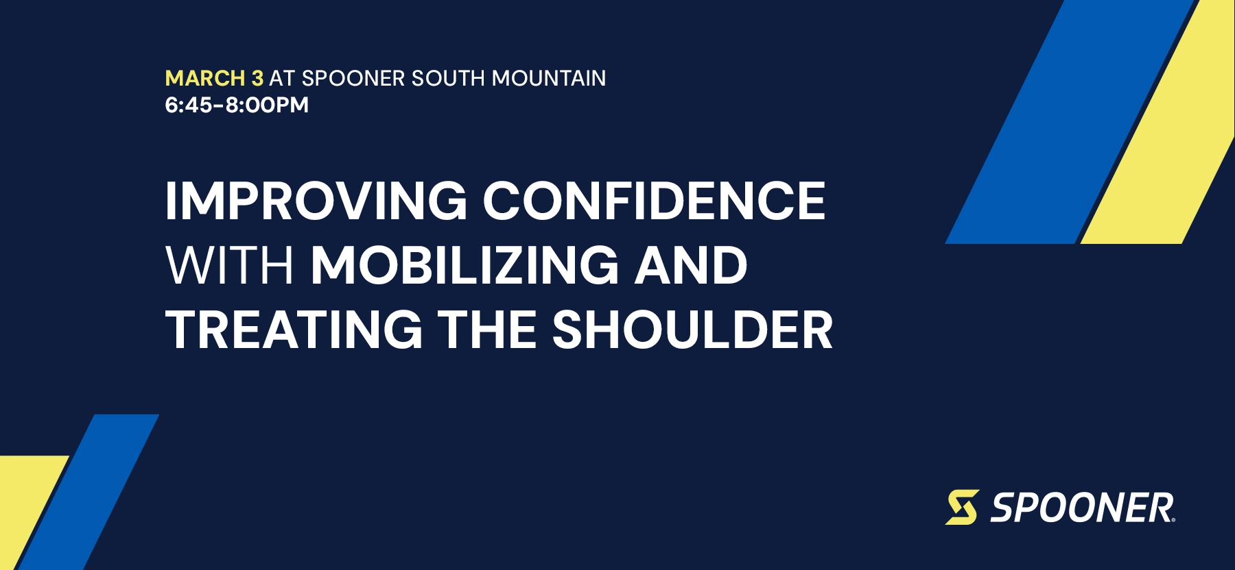 improving confidence with mobilizing and treating the shoulder