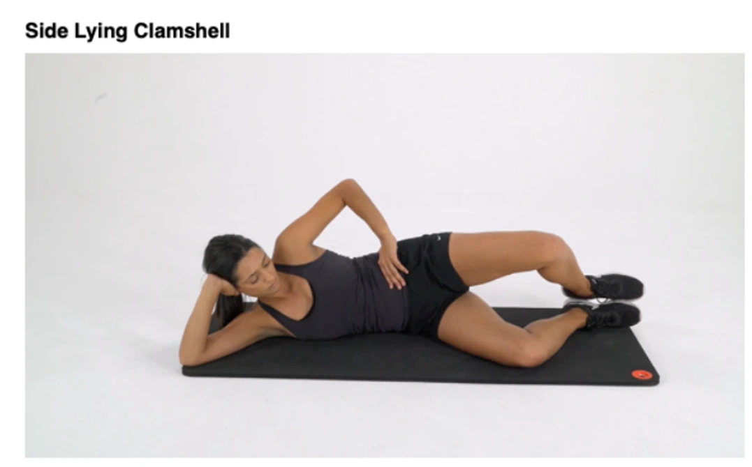 Side lying clamshell