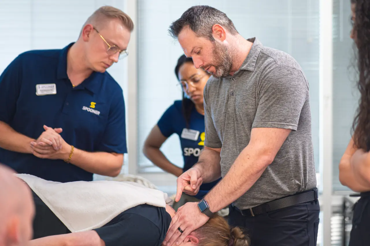 Paul Arthur teaching some PT students.