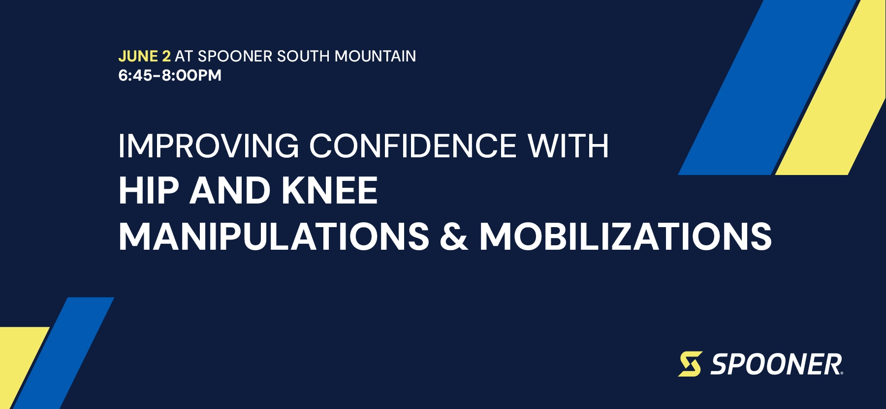 Improving Confidence with Hip and Knee Manipulations and Mobilizations
