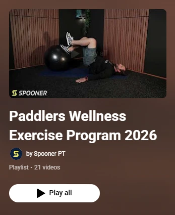 Image link to paddlers exercise playlist on YouTube.