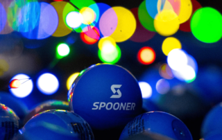 Spooner balloons and invite to New Years Challenge.