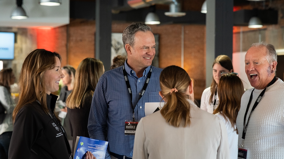 Chuck Peterson at the Huddle.
