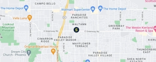 Image of north phoenix on map.