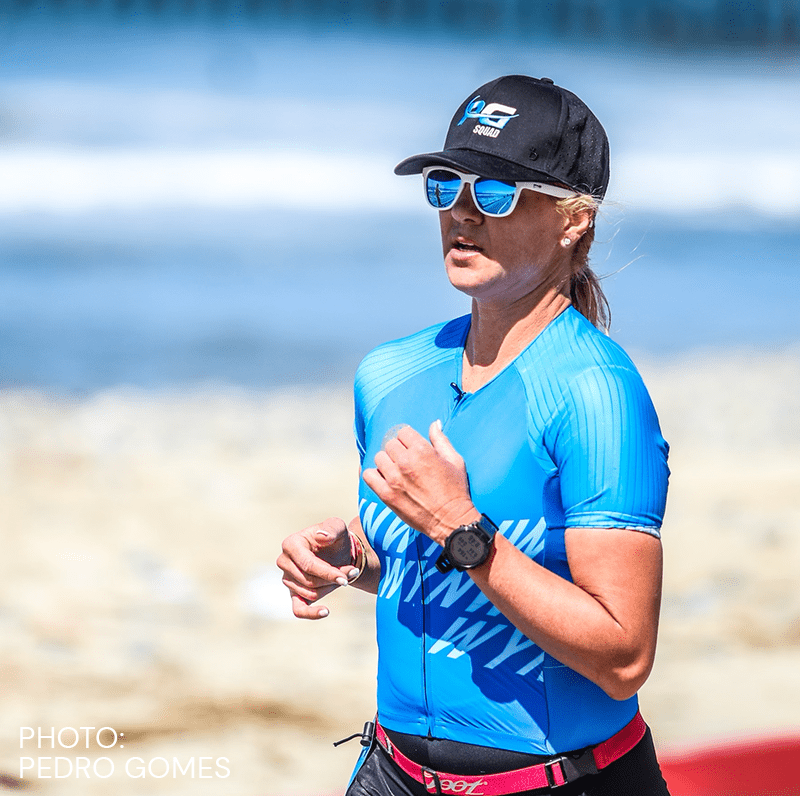 triathlete Image of a therapist working on the back of a female athlete.
