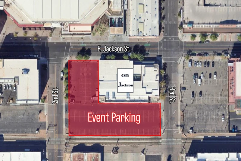 Parking map for Events On Jackson.