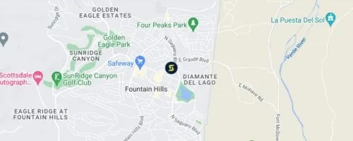 out-Fountain Hills Image of fountain hills on map.