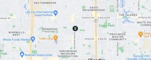 out-Uptown Chandler Image of uptown chandler on map.