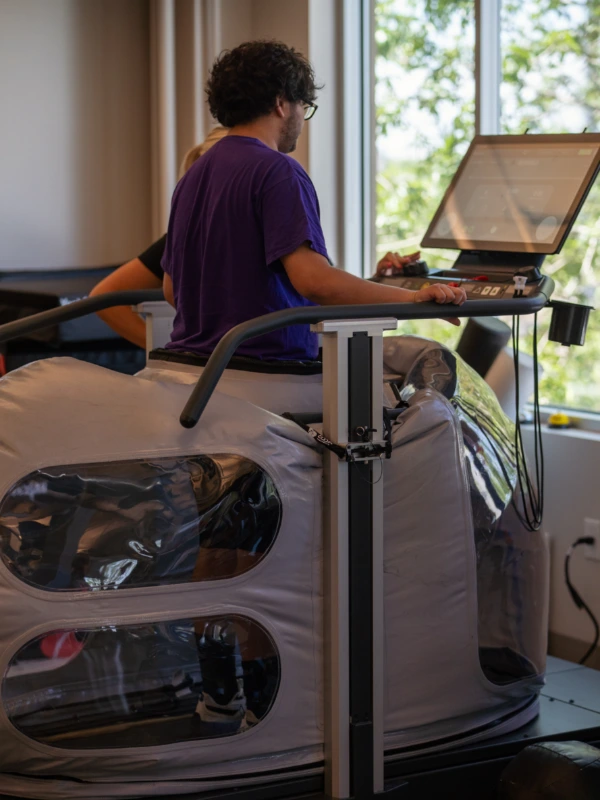 A man using a Boost treadmill.