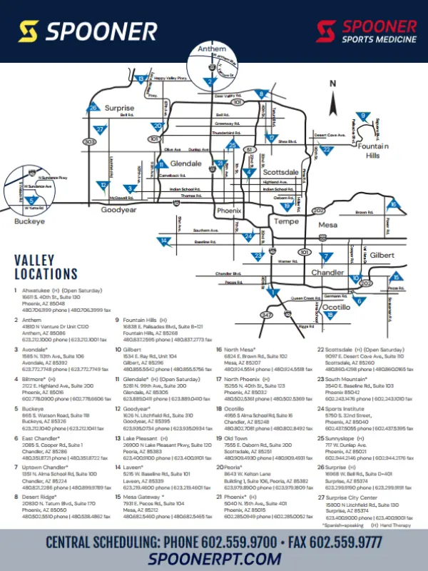 Spooner clinic map.