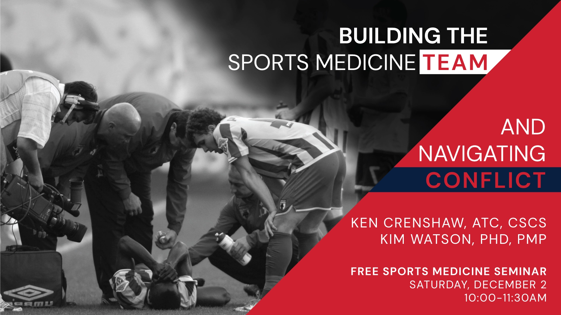 Building the Sports Medicine Team and Navigating Conflict banner.
