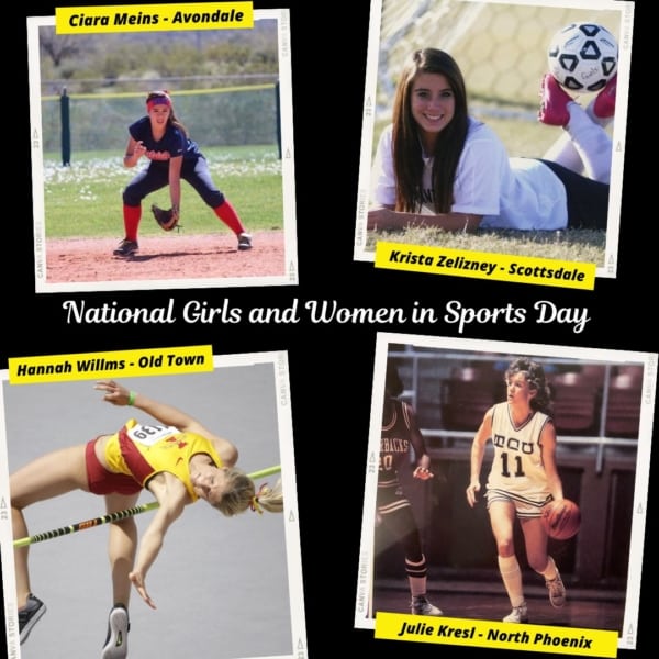 national girls and women in sports day collage