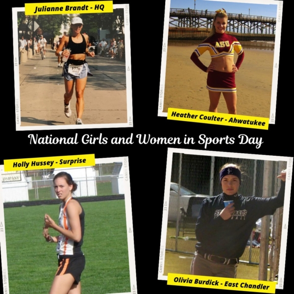 national girls and women in sports day collage