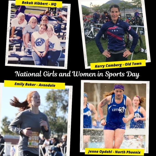 national girls and women in sports day collage