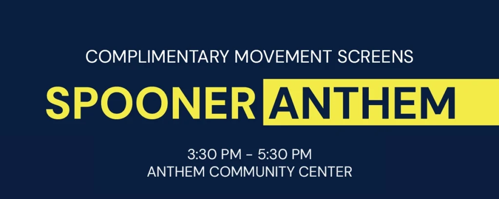 complimentary movement screens at Anthem Community Center