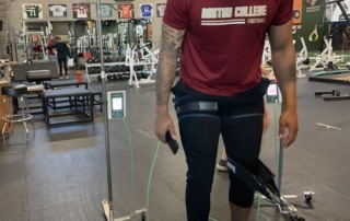 what is BFR - Athlete uses bfr training for recovery.