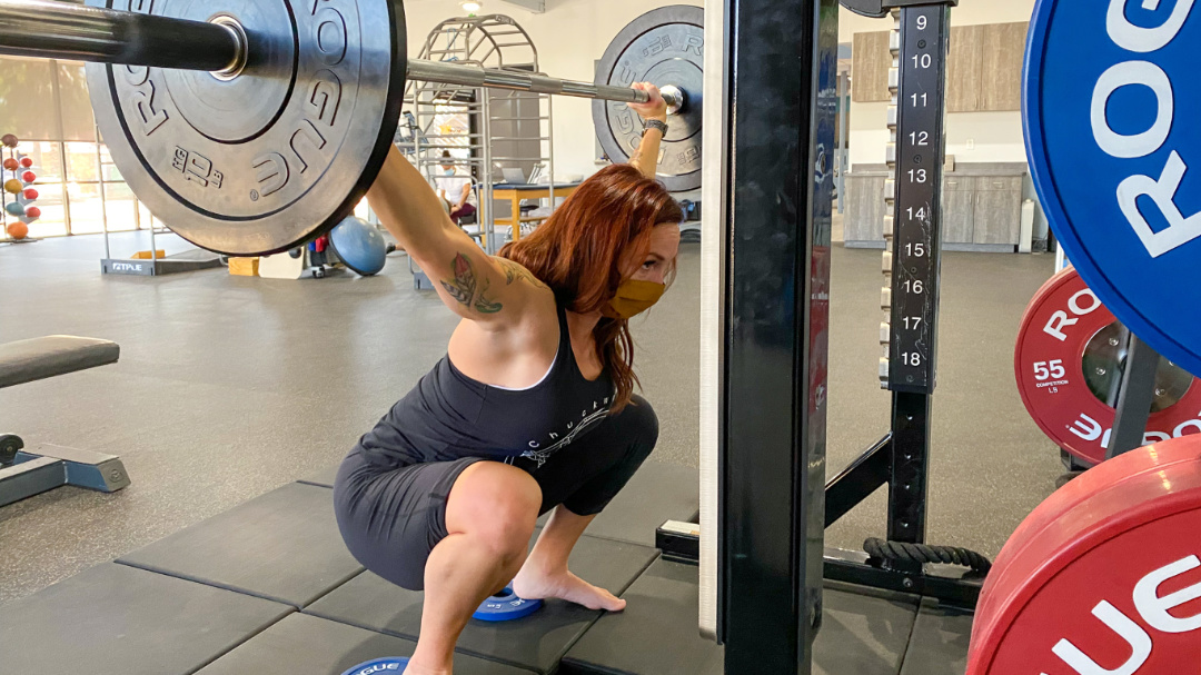 Woman Deadlifting