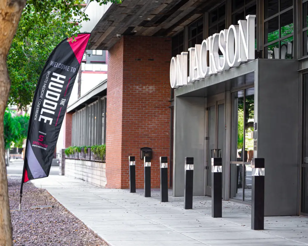 Front entrance of the Huddle at Events on Jackson.