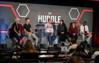 Q&A panel at the Huddle 2026