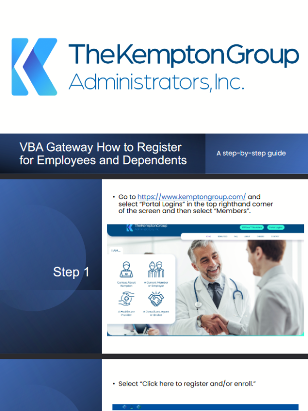 Kempton - Member Portal Registration Guide pdf download.