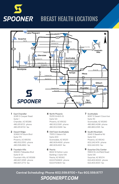 Spooner Breast Health Locations Map