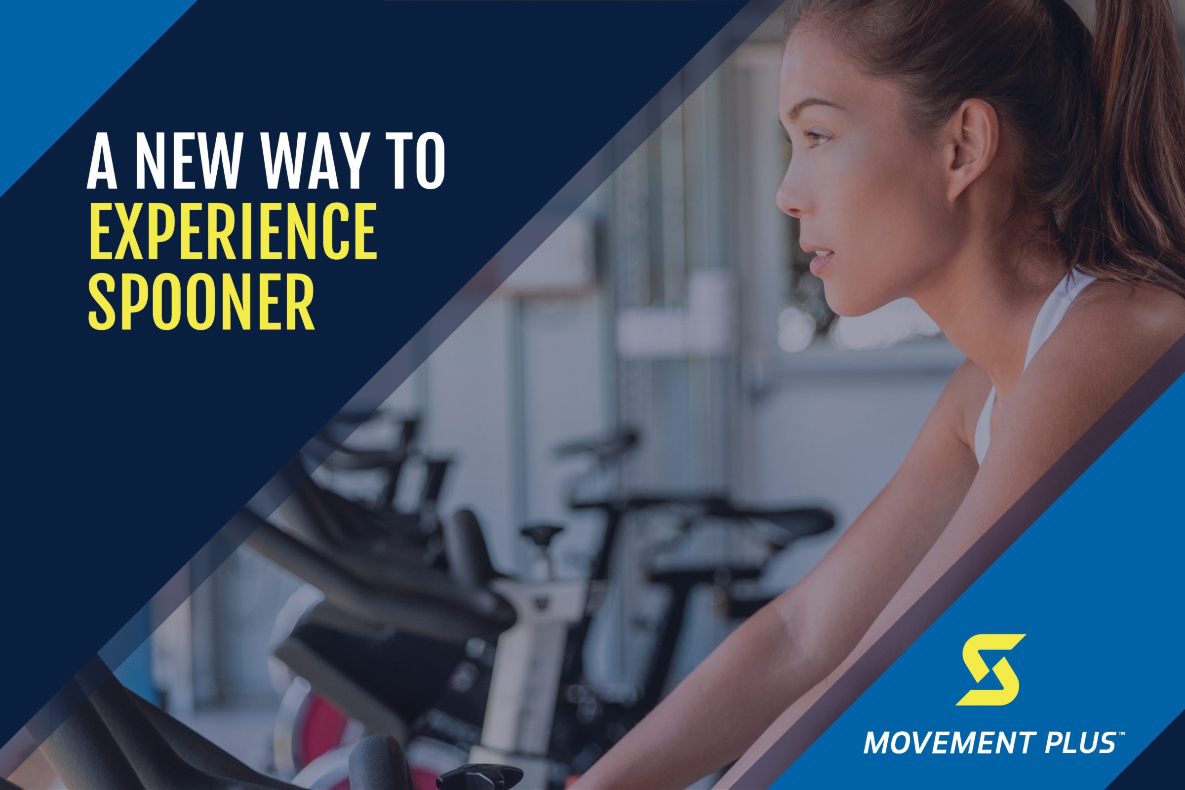 Movement Plus Mobile Background image says "A new way to experience spooner." by spooner movement plus.