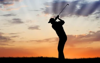golfer with low back pain