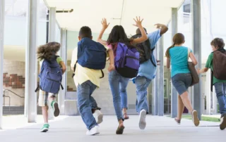 students with backpacks