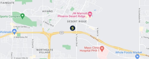 Image of desert ridge on map.